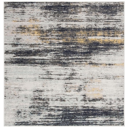 Safavieh 6 x 6 ft. Adirondack 201F Power Loomed Square Area Rug Light Grey & Black ADR201F-6SQ